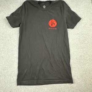 Killik Mens Graphic T-Shirt Black Red Elk Skull Antlers Short Sleeve Size M